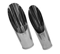 jojofuny 2 Pelles à Terre en Acier Inoxydable pour Rempotage de Plantes Succulentes Petit et Moyen Formats Outils de Jardinage Multifonctions pour Bonsaï et Culture en Godets