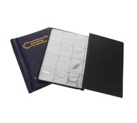 jojofuny 2 Pièces Album de Rangement pour Porte-monnaie avec Pochettes Transparentes Organiseur PU pour Collectionneurs de Monnaie Ancienne et Portable et Léger