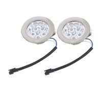 jojofuny 2 Pièces Ampoules LED pour Hotte de Cuisine Lumière Froide Ronde Facile à Installer Éclairage Puissant pour Hotte Aspirante et Plaque de Cuisson