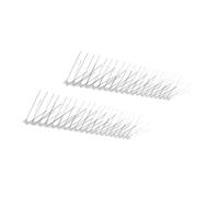 jojofuny 2 pièces Anti-Pigeon Pointes Acier Inoxydable avec Épines Protection pour Balcon et Fenêtre Dispositif Respectueux des Animaux pour Repousser Moineaux et Corneilles Lot