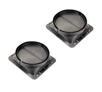 jojofuny 2 Pièces Base De La Clandestins Base De Ventilateur De Cuisine Durable Base De Hotte Professionnelle Raccords De Ventilateur De Cuisine Socle De Hotte Matériau Anti-ignifuge Noir