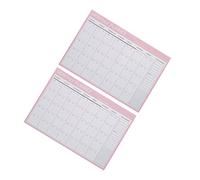 jojofuny 2 Pièces Bloc Notes Planificateur et Mémo pour École et Bureau Notepad Pratique Rose
