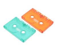 jojofuny 2 Pièces Cassette Tape Storage Cases Blank Audio Tapes for Music Lovers Retro Decor Vintage Cassette Organizers for Parties and DIY Projects