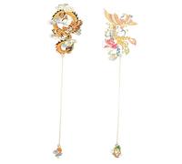 jojofuny 2 Pièces Chinese Myths Metal Bookmarks Classical Design Lightweight And For Students And Readers
