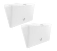 jojofuny 2 Pièces Dossiers Extensibles Transparent Poignée Organiseur Accordéon Multi-poches pour Documents et Reçus Étiquettes Incluses pour Bureau et École
