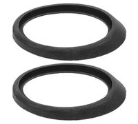 jojofuny 2 Pièces Embase D'antenne pour Voiture en Caoutchouc Noir, Joint | Remplacement Automobile, Protection Simple à Poser, Maintien Ferme, Style Élégant, pour Montage D'antenne