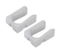 jojofuny 2 Pièces Étagère à Bottes, Porte-Bottes Mural en Plastique Blanc, 15x10,7x5cm, sans Perçage, Montage Mural, Assemblable, pour Femmes, Entrée et Extérieur