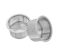 jojofuny 2 pièces Filtre Évier INOX avec Panier à Mailles Fines et Poignée Crépine Évier Cuisine sans Outil Panier Vidange Débris pour Lavabo et Drainage Maison