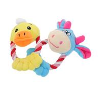 jojofuny 2 Pièces Jouets à Mâcher pour Chiens et Chats Souple avec Sifflet Jouets Interactifs de Dentition pour Chiots et Petites à Moyennes Races Entraînement et Exercice