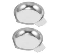 jojofuny 2 pièces Lot de Plateaux de Pesée Acier Inoxydable pour Poudre et Bijoux Plateau Numérique pour Balance Électronique pour Cuisine Magasin de Bijoux et Laboratoire