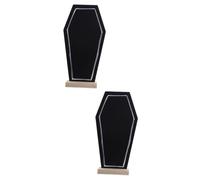 jojofuny 2 Pièces Mini Tableau Ardoise Forme de Tombeau avec Support Décoration pour Maison Bar et Fête