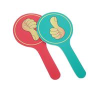 jojofuny 2 pièces Pagaies de Vote Réutilisables Double Face pour Enseignants Palette Main Classroom Voting Boards avec Pouce Baissé Outil de Réponse Active et Visibilité Élevée Lot