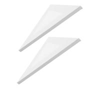 jojofuny 2 pièces Panneaux de Toile Triangulaires Blancs Cadres Solides pour Peinture à Huile et Acrylique Format Petit Portable pour Artistes Étudiants et Décoration Intérieure