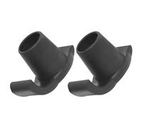 jojofuny 2 Pièces Patins Antidérapants pour Déambulateur en Plastique Noir, Accessoires Ski de Marche Réduisant la Fatigue des Mains et Poignets, Adaptés aux Bâtons de Trekking