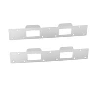 jojofuny 2 Pièces Plaque de Renfort pour Loquet de Porte Double Trou Renforcement Cadre Porte Dentrée pour Sécurité et Protection Effraction