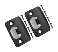 jojofuny 2 pièces Plaques de Gâche Inoxydable pour Pêne Dormant Guide de Serrure Robuste avec Fixation Adaptées Aux Portes Intérieures Installation Facile avec Vis et Boîtier Résistance