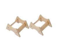 jojofuny 2 pièces Support Bois pour Fût à Boissons Porte-distributeur Robuste pour Barils Support Stable pour Bouteilles Eau Jerrican et Contenant à Vin ou Bière pour Usage Domestique et