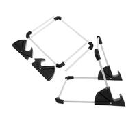 jojofuny 2 Pièces Support pour Tableau Lumineux de Traçage A4 Pliable, Support de Table Lumineuse Réglable en Plastique et Alliage, Argenté, pour Artistes, Usage Maison et Studio