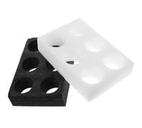 jojofuny 2 pièces Support Tasse à Emporter Mousse Perle Porte-gobelet Café Pratique et Réutilisable Plateau Emporter Boissons Sûr et Stable pour Bureau Réutilisable