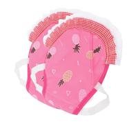 jojofuny 2 pièces Tablier Poulet avec Fronces Protection Dorsale Extensible Veste Poule Confortable et Facile à Enfiler pour Poules Petites et Moyennes Motif Rose Ananas