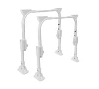 jojofuny 2 pièces U Shaped Folding Desk Legs for Bed and Computer Tables Adjustable Height Design for Student Desks Compact and Space Saving