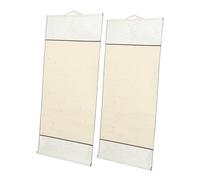 jojofuny 2 Rouleaux Papier Xuan Vide pour Calligraphie Chinoise et Peinture Monture Soie Élégante Portable et Prémonté pour Expositions et Projets Artistiques