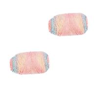 jojofuny 2 Rouleaux Pelote de Fil à Tricoter Brins pour DIY Macramé Corde Tressée Douce pour Décoration Maison Poupées et Tapis