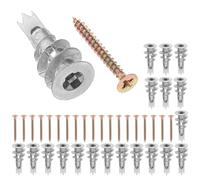 jojofuny 20 Ensembles Chevilles Autoforeuses avec Vis Auto-perceuses Fixations Murales pour Plaques de Plâtre Chevilles à Visser pour Fixation Solide Brique et Plâtre Usage Polyvalent