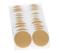 jojofuny 20 Feuilles Autocollants Ronds à Gratter DIY pour Tickets Jeux Tombola Fête Or Couverture Métallique Haute Densité