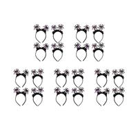 jojofuny 20 Pcs Halloween Spider Headbands: Glitter Spider Hair Hoop Horror Scary Hairbands Festival Party Devil Headpiece for Girls Cosplay Makeup Halloween Costumes