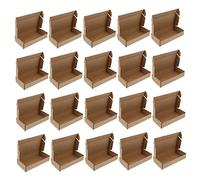 jojofuny 20 Pièces Boîte Carton Cannelé pour Rangement et Expédition Fabrication Recyclable et Résistante Pression pour Enveloppes Vêtements et Accessoires