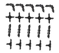 jojofuny 20 pièces Connecteurs Irrigation Tés Coudes Droits Barbelés Résistants à Eau pour Arrosage Goutte à Goutte Jardin Serre et Balcon Installation Facile