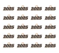 jojofuny 20 pièces Lot de Breloques Chiffres Alliage pour Fabrication de Bijoux Pendentifs pour Bracelets Colliers et Porte-clés Accessoires Créatifs pour Décoration Nouvel An