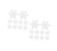 jojofuny 20 Pièces Lot de Patchs Autocollants Flocon pour Vêtements DIY Décorations Hiver Thermocollantes Accessoires Couture Faciles à Appliquer Motifs Délicats pour Personnalisation
