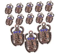 jojofuny 20 Pièces Pendentifs Scarabée Antirouille Pour Fabrication De Bijoux Diy Charm Vintage Pour Colliers Et Boucles D'oreilles Accessoires Scarabée Égyptien