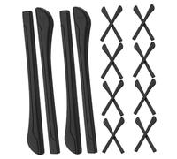 jojofuny 20 pièces Protections Antidérapantes Silicone pour Branches de Lunettes Embouts Souples Compatibles avec Branches Métalliques Fines Accessoires Confortables pour Maintien Oreilles
