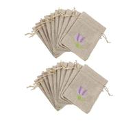 jojofuny 20 pièces Sachets Vides Toile de Jute pour Lavande Séchée Sacs Parfumés DIY Petits Sacs Décoratifs pour Mariage Maison Voiture et Rangement