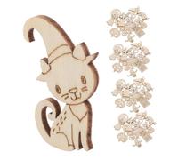 jojofuny 200 Pièces Halloween Wooden Cutouts Unfinished Smooth Wood Slices Pumpkin Ghost Shapes Safe DIY Craft Ornaments For And Adults Versatile Hanging Decorations For Trick Treat Bags