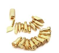 jojofuny 23 Pièces Outils de Gravure du Cylindre Pointe de Soudure kit en Fer à souder Pointes de Fer à souder en cuivre