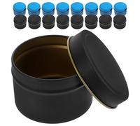 jojofuny 24 Pièces Boîte à Bougie en Tôle de 4 Oz pour Fabrication DIY, Pot Rond en Métal avec Couvercle, Haute Résistance, Décor de Bureau Moderne et Simple