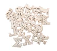 jojofuny 24 Pièces Lettres Grecques Doubles Couches Lettres à Peindre pour Artisanat DIY Décoration Murale Créative et Loisirs Familiaux