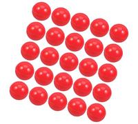 jojofuny 25 Boules de Loterie en Plastique PVC Réutilisables 3 CM Ouvertes Rouges pour Tirage au Sort Fête Jeu Événement Accessoire Léger Transport Facile