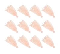 jojofuny 25 Pièces Balais de Survie pour Friture en Laine Beige Structure en Pampille, Herbe Décorative pour Aquarium Enrichissant la Biodiversité, pour Aquarium et Poisson Ornemental