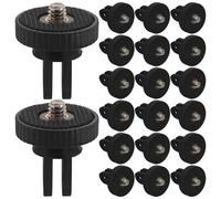 jojofuny 25 Pièces Lot de 25 Adaptateurs de Fixation pour Trépied en Métal, Filetage 1/4, Kit de Montage Polyvalent pour Appareil Photo, Compatible Studio, Extérieur et Vlogging, Accessoire