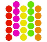 jojofuny 25 pièces Lot Papier Néon Phosphorescent pour Décorations de Fête Papier Fluorescent pour Mariage Anniversaire et Lumière Noire pour Décor Architectural et Accessoires de Fête