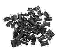 jojofuny 25paires Clips Plastique pour Étagères Fixations Légères pour Rayonnages Fil Accessoires De Rangement Pratiques Compatible avec Tubes