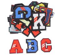 jojofuny 26 Pièces Lettres Thermocollantes Brodées Décoratifs pour Vêtements Chapeaux Sacs Alphabet Complet pour Personnalisation et Réparation Textile