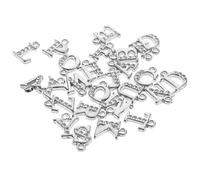 jojofuny 26pièces Breloques Lettres Alliage Lettres De Alphabet Anglais Pour Bracelets Et Bijoux Créations