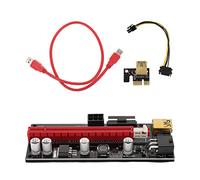 jojofuny 2ensembles Adaptateur Pci-e Alimentation USB pour Riser Gpu Kit Extension pour Mining De Cryptomonnaies