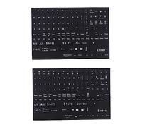 jojofuny 2feuilles Autocollants Universels pour Claviers Anglais Stickers pour Ordinateur Portable Et Pc Remplacement des Usées Design Et Facile à Appliquer